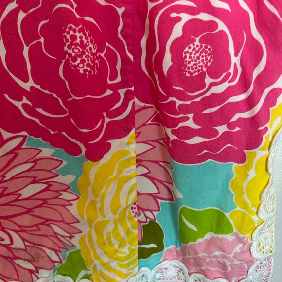 Lilly Pulitzer Floral Dress Lined White Label Women’s Size 12 REHAB or PROJECT - Picture 4 of 11